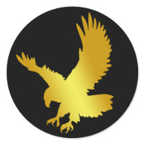 GOLD EAGLE STICKERS