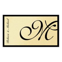 Gold  Elegant RSVP Card Business Card Template