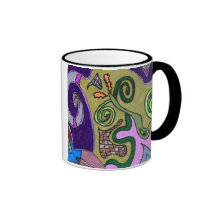 "Gold Elephant" original abstract Mug