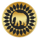 GOLD ELEPHANT stickers