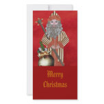 Gold Father Christmas Personalized Photo Card