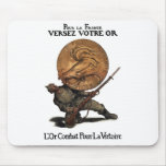 Gold Fights For Victory -- French WW1 mousepads