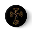Gold Filigree Cross buttons