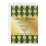 Gold Filigree Extravaganza Sweet Sixteen -Cust, invitations