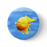 Gold Fish Pinback Button