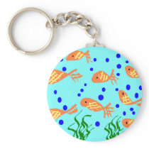 gold fish keychains