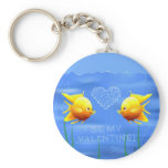 Gold Fish Valentine keychains