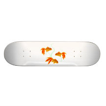 Gold Fishies Skateboard Deck