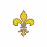 Gold fleur de lis Embroidered Shirt embroidered shirts