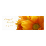 Gold Flower Bookmark - Customised business cards
