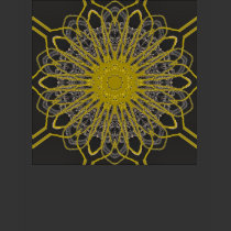 Gold Flower Border T-shirt