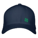 Gold Four Leaf Clover St. Patricks - CUSTOMIZABLE! embroidered hats