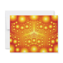 Gold Fractal Explosions: Custom Invitations