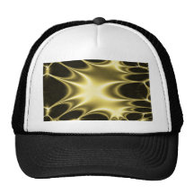 Gold Fractal Starpunk Trucker Hats
