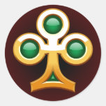 GOLD FRAMED CLUB STICKER