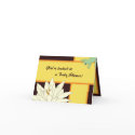 Gold Frog and Lotus Shower Invitation cards