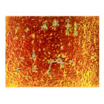 Gold fused glass postcards