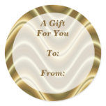 gold gift tags sticker