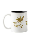 Gold-Glitter Butterfly mugs