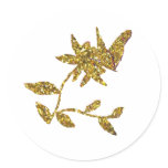 Gold-Glitter Butterfly stickers