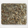 Gold glitter sparkle mousepad