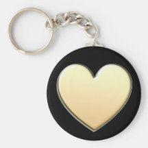 Gold Heart Keychain