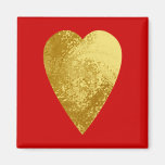 gold heart magnet