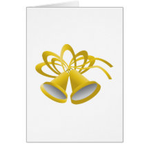 Gold Holiday Bell Card