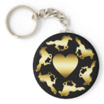 GOLD HORSES RING keychains