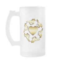 GOLD HORSES RING COFFEE MUG