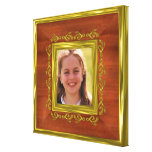 Gold illusion photo border for wrapped print canvas prints