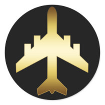 GOLD JET AIRPLANE