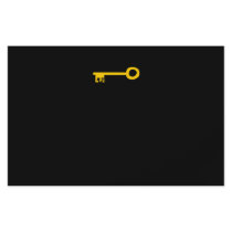 Gold Key on Black. Custom Full Color Flyer