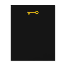 Gold Key on Black. Custom Flyer