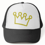 gold king crown deluxe hat