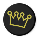 gold king crown deluxe magnet
