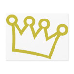 gold king crown deluxe postcards