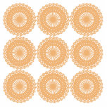 Gold lace design. Tan/Gold & white Pattern. Custom photo sculptures