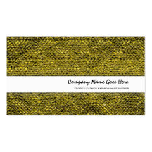 Gold leather snake skin fashion business card templates