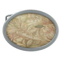Gold Leaves Belt Buckle