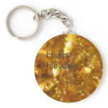 Gold leaves keychains