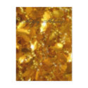 Gold leaves postcards