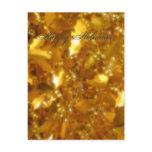 Gold leaves postcards