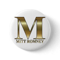Gold M - Mitt Romney President 2012 Pins