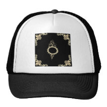 gold mehndi hat