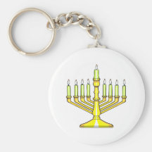 Gold Menorah Key Chains