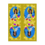 Gold Mermaid and Merfaery Bookmarks Post Card