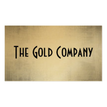 Gold Metal Business Cards