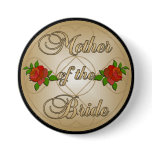 Gold Mother of the Bride (MoB) Button
