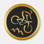GOLD MOUNTAIN BIKER MAGNET